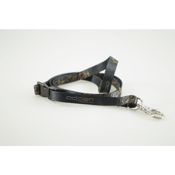 Smycz reklamowa dwustronna + przedłużka (4+4) 10 mm