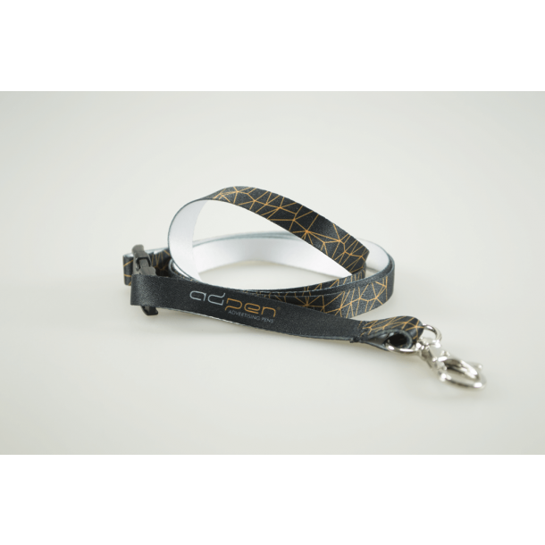 Smycz reklamowa jednostronna + przedłużka (4+0) 10 mm