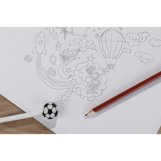 OŁÓWEK z gumką FUNNI MIX - Piłka