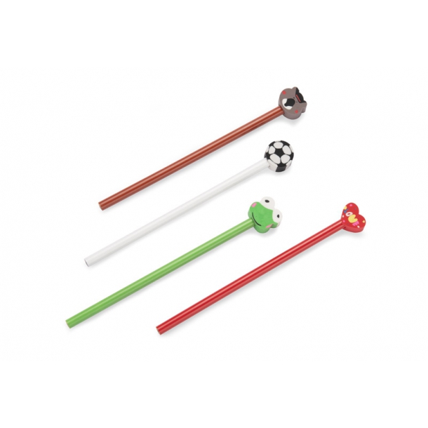 OŁÓWEK z gumką FUNNI MIX - Piłka