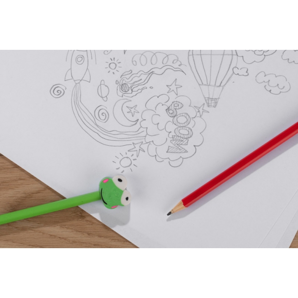 OŁÓWEK z gumką FUNNI MIX - Serce