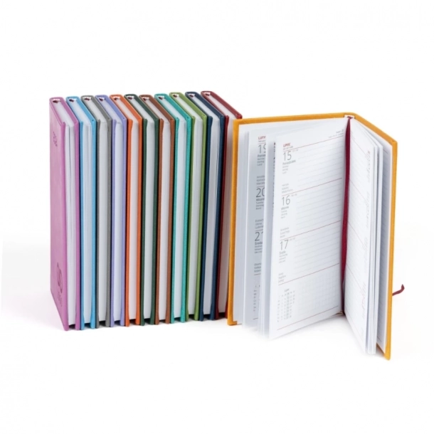 Kalendarz książkowy A6 - Rozkład Tygodniowy - Błękitny