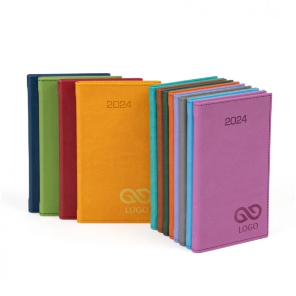 Kalendarz książkowy A6 - Rozkład Tygodniowy - Błękitny