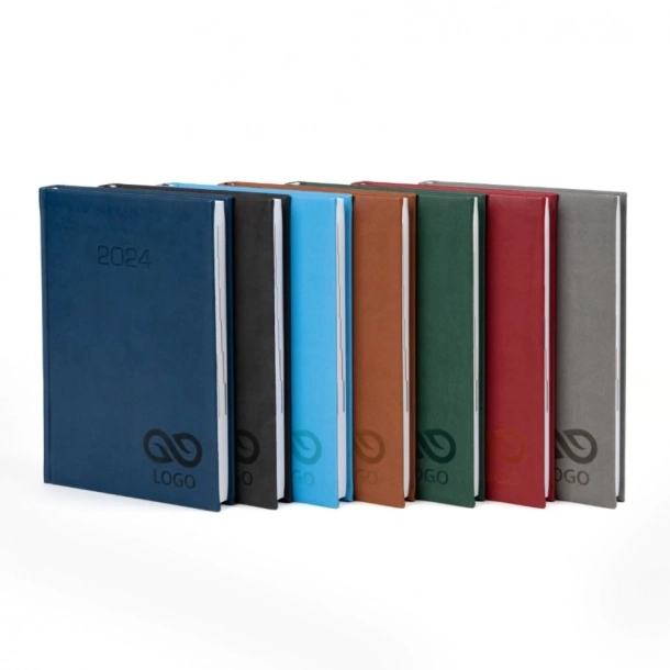 Kalendarz książkowy B5 - Rozkład Dzienny - Błękitny