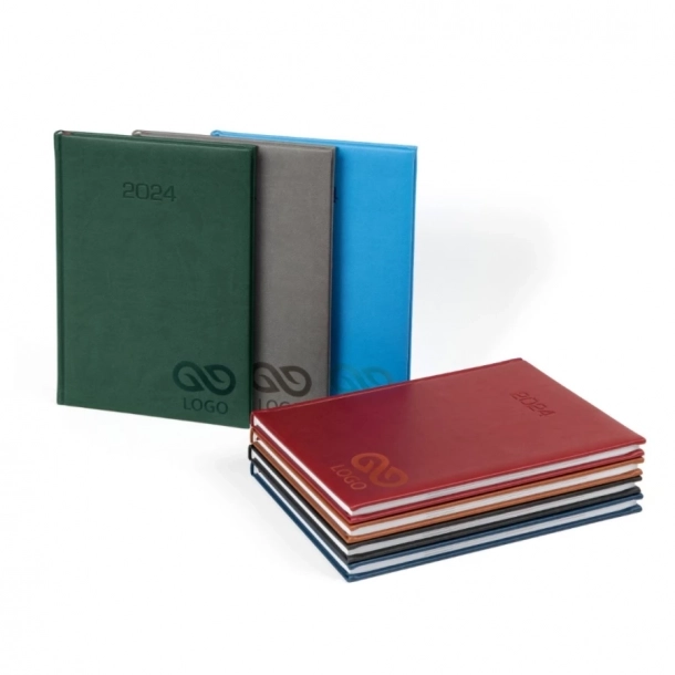 Kalendarz książkowy B5 - Rozkład Dzienny - Błękitny