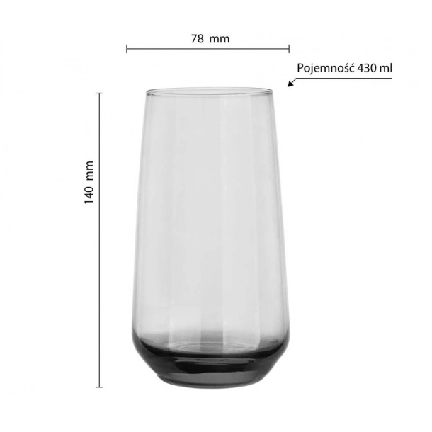 Szklanka Sunset - Szary