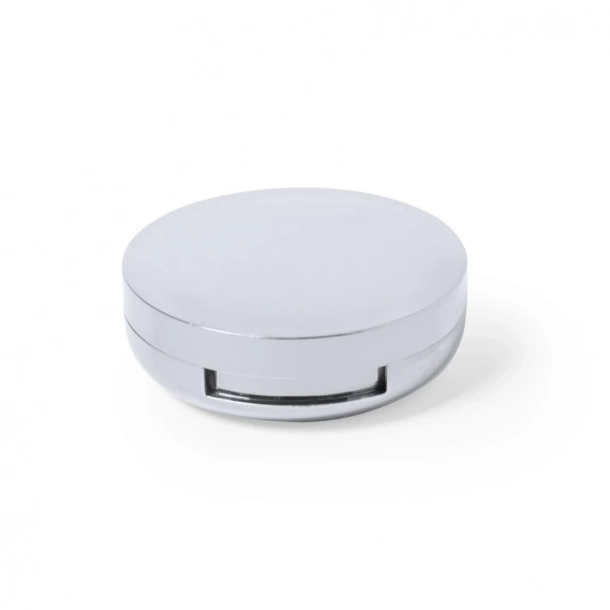 Pomadka ochronna z lusterkiem Mona - Srebrny