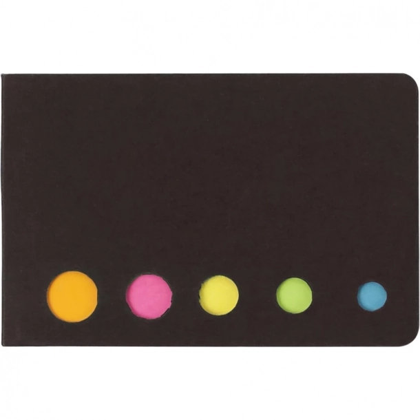 Zestaw do notatek, karteczki samoprzylepne - Czarny