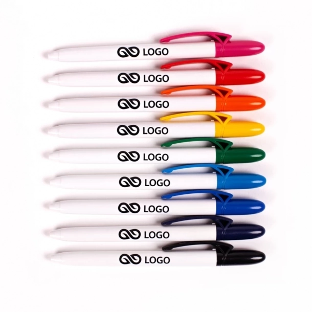 Długopis Fill White - Pomarańczowy