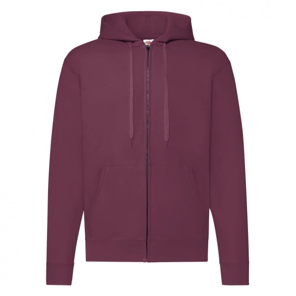 Bluza FOTL Zip Through Hooded Sweat - Burgund