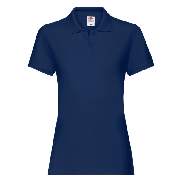 Koszulka Damska Polo Premium Fruit Of The Loom - Granatowy