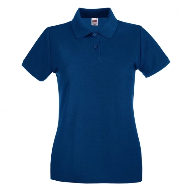 Koszulka Damska Polo Premium Fruit Of The Loom - Ciemny Granatowy
