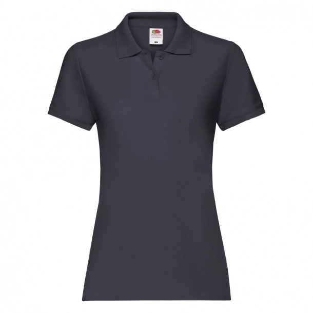 Koszulka Damska Polo Premium Fruit Of The Loom - Ciemny Granatowy