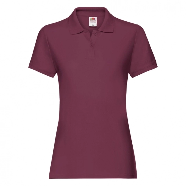 Koszulka Damska Polo Premium Fruit Of The Loom - Burgund