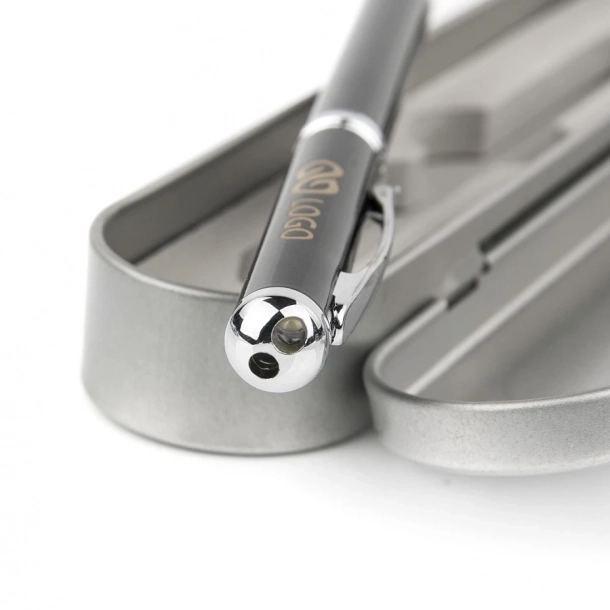 Długopis w etui Laser - Niebieski