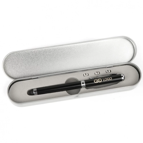 Długopis w etui Laser - Czarny
