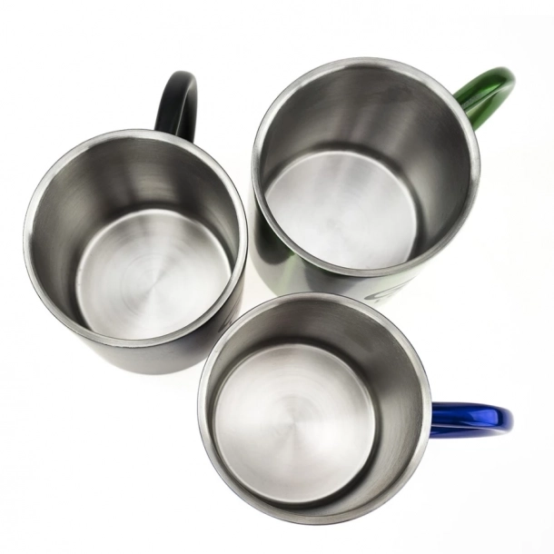 Kubek Stalowy Hugo - Czerwony