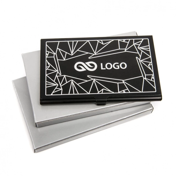 Wizytownik aluminiowy - Niebieski