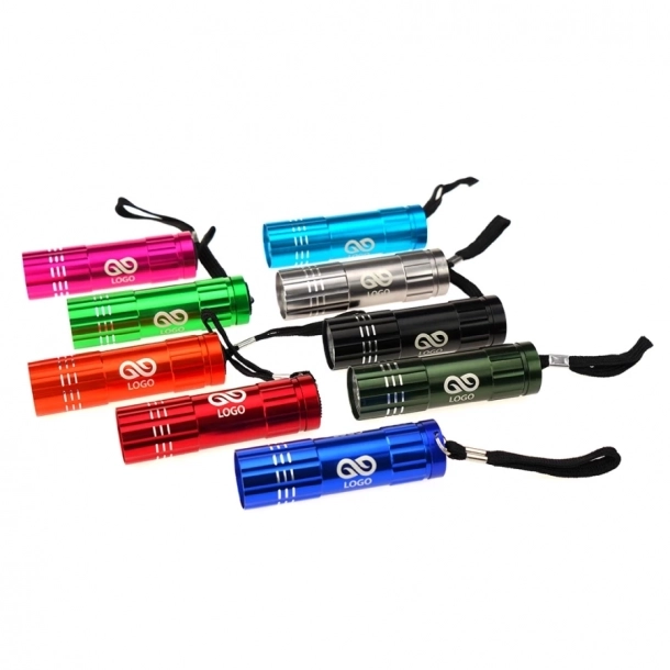 Latarka Led - Srebrny