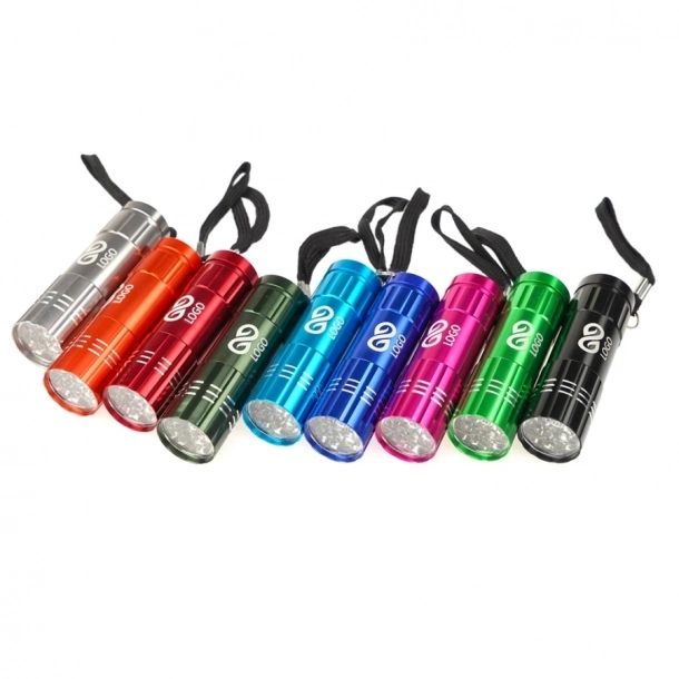 Latarka Led - Srebrny