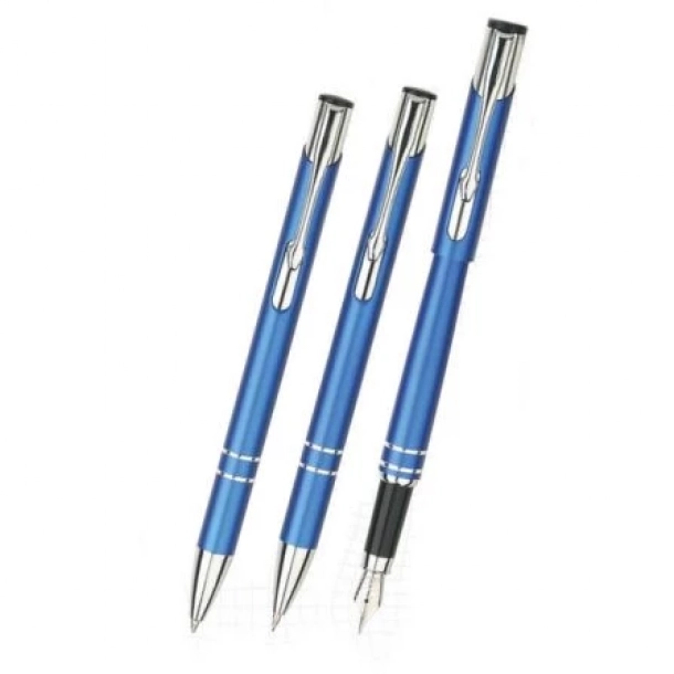 Zestaw Cosmo Długopis+pióro+ołówek - Niebieski