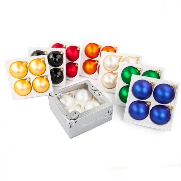 Bombka 80mm - Perłowy