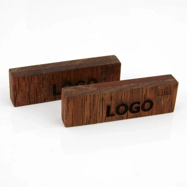 Pendrive Wood 32Gb - Brązowy
