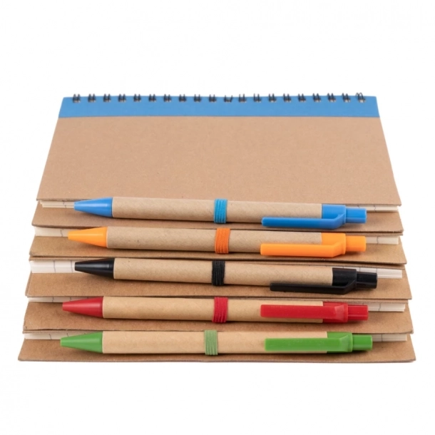 Notes Eco3 z długopisem - Zielony