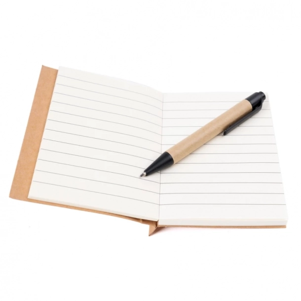 Notes Eco1 z długopisem - Pomarańczowy