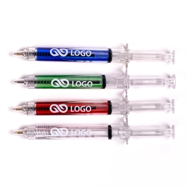 Długopis Strzykawka - Czerwony