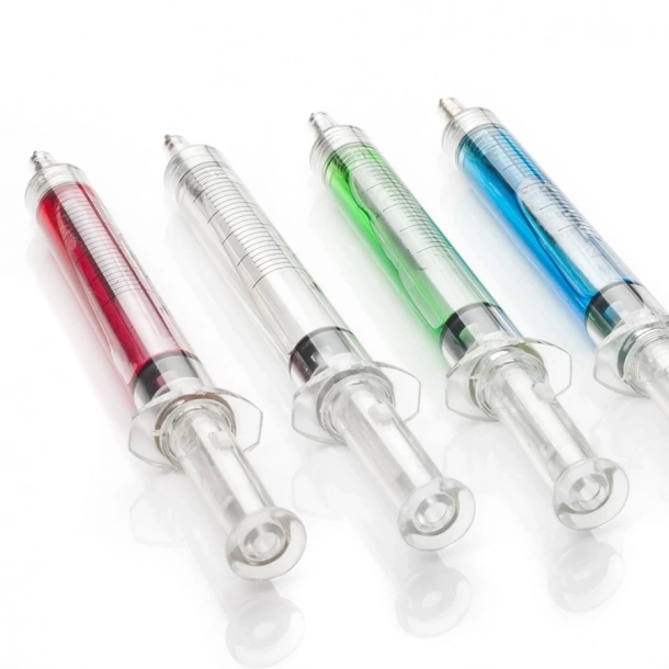 Długopis Strzykawka - Czerwony