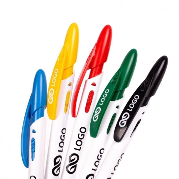 Długopis Rico White - Żółty