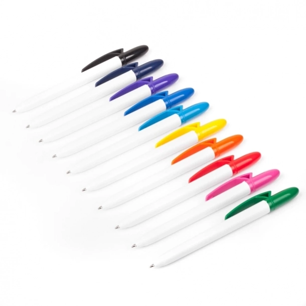 Długopis Fill White - Różowy