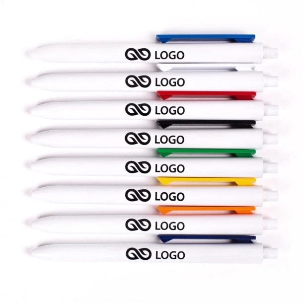 Długopis Comet White - Czerwony