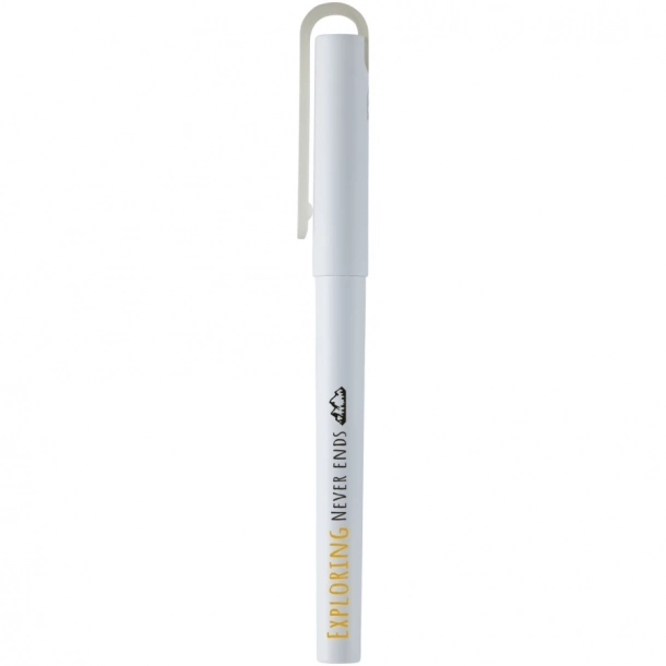 Długopis żelowy z tworzywa PET z recyklingu - Czarny