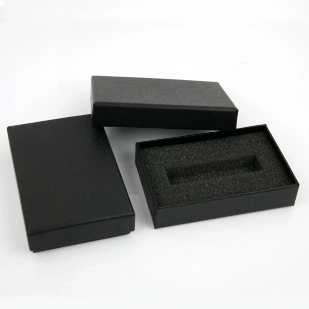 Pudełko na pendrive tekturowe - Czarne - Czarny