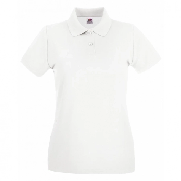 Koszulka Damska Polo Premium Fruit Of The Loom - Biała