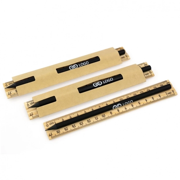 Zestaw ołówek+linijka Ezra