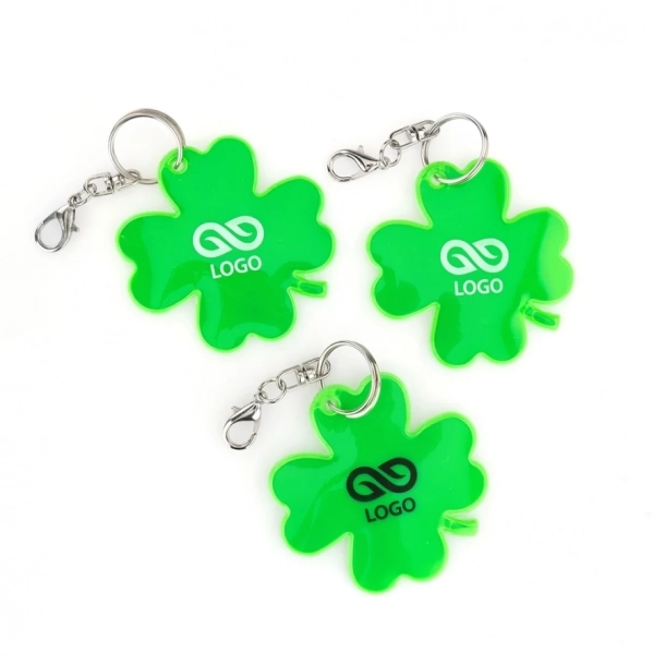 Brelok odblaskowy Koniczynka