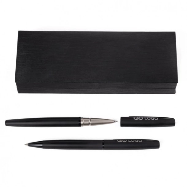 Komplet Piśmienniczy Joey - Czarny