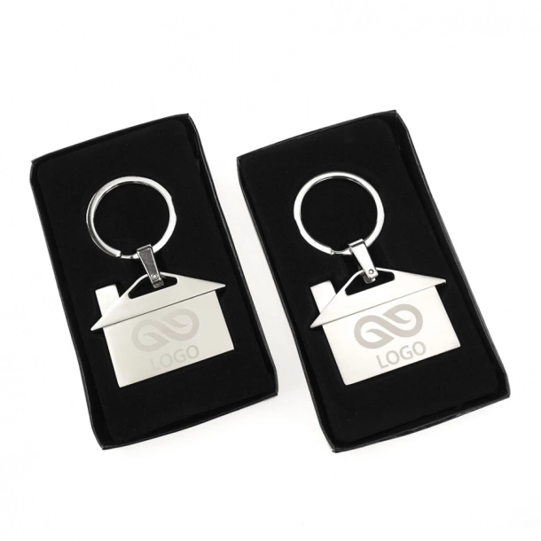 Brelok House - Srebrny