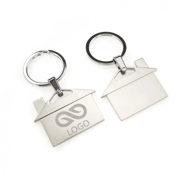 Brelok House - Srebrny - Srebrny