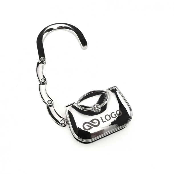 Wieszak na torebkę Lady - Srebrny