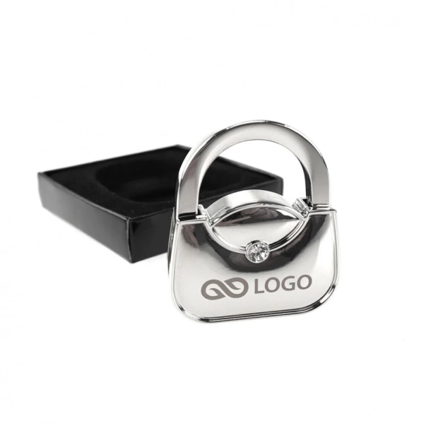 Wieszak na torebkę Lady - Srebrny - Srebrny