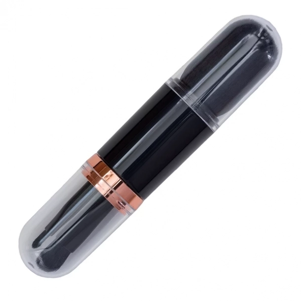 Pędzelki do makijażu w etui Bella - Czarny