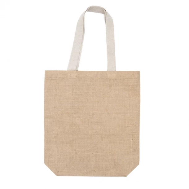 Torba na zakupy z juty Jeco - Beżowy