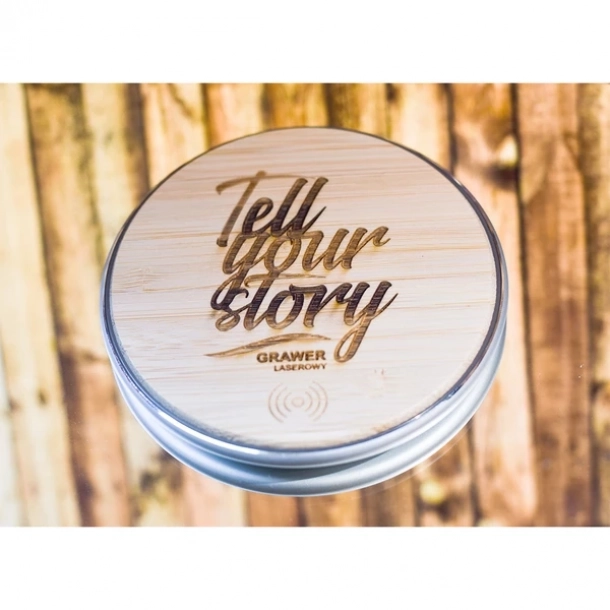 Ładowarka indukcyjna Top Bamboo - Brązowy