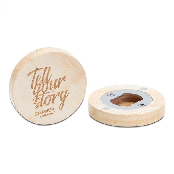 Otwieracz do butelek z magnesem - Brązowy