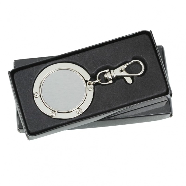 Wieszak na torebkę z karabińczykiem Shine - Srebrny - Srebrny