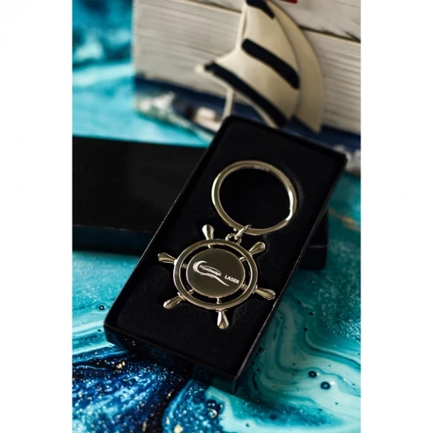 Brelok metalowy Steering Wheel - Srebrny